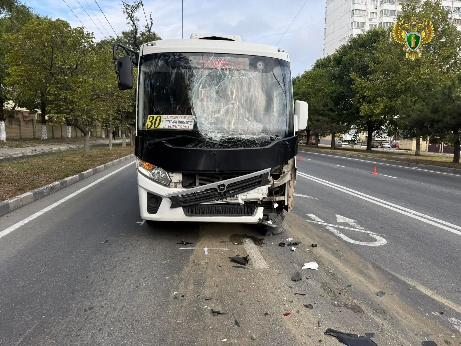 ДТП с автобусом и маршруткой на Анапском шоссе в Новороссийске: что известно к этому часу